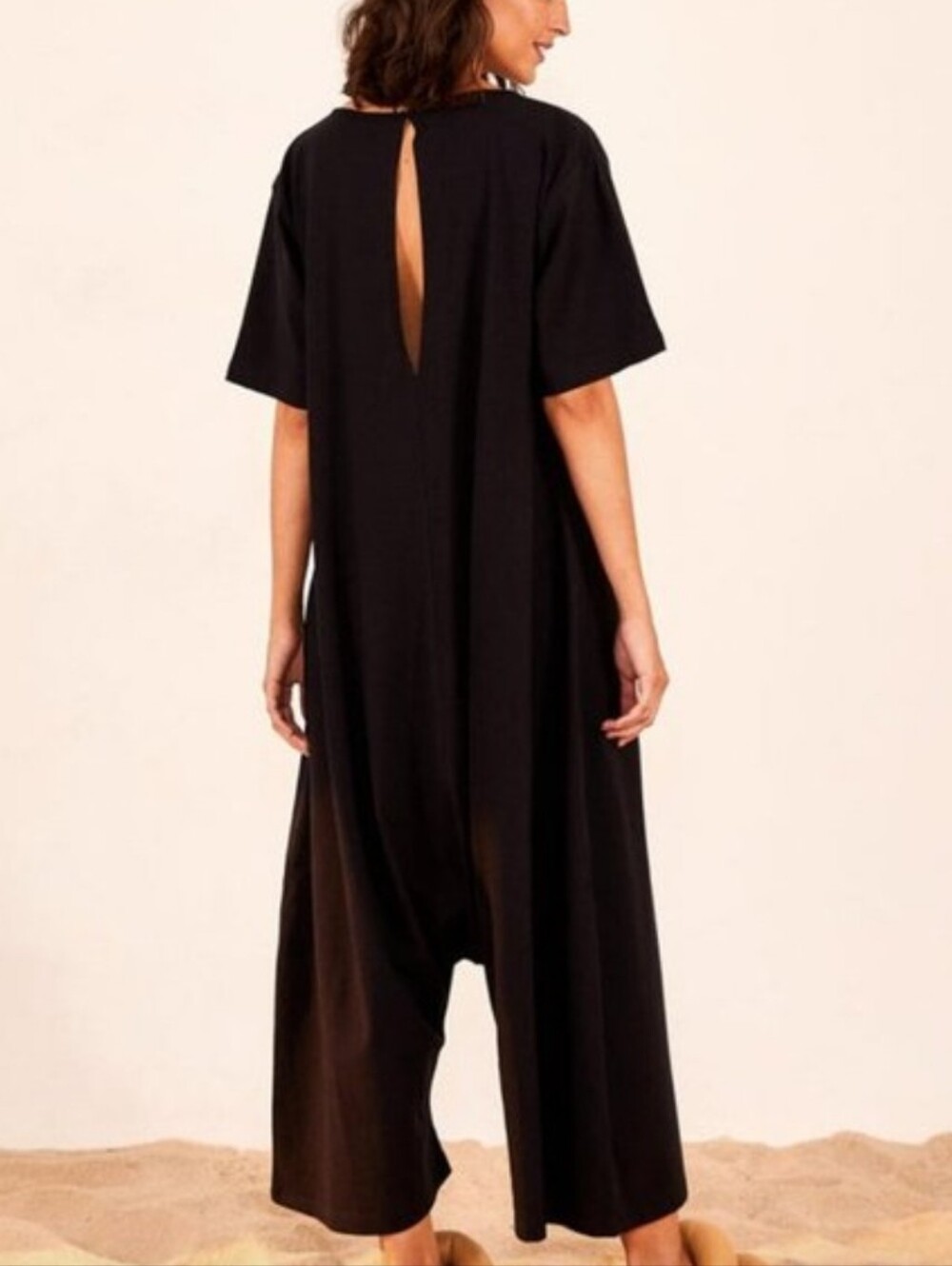 FARM Rio Black Graphic Jumpsuit with Green & Yellow Accents - Picture 3 of 16